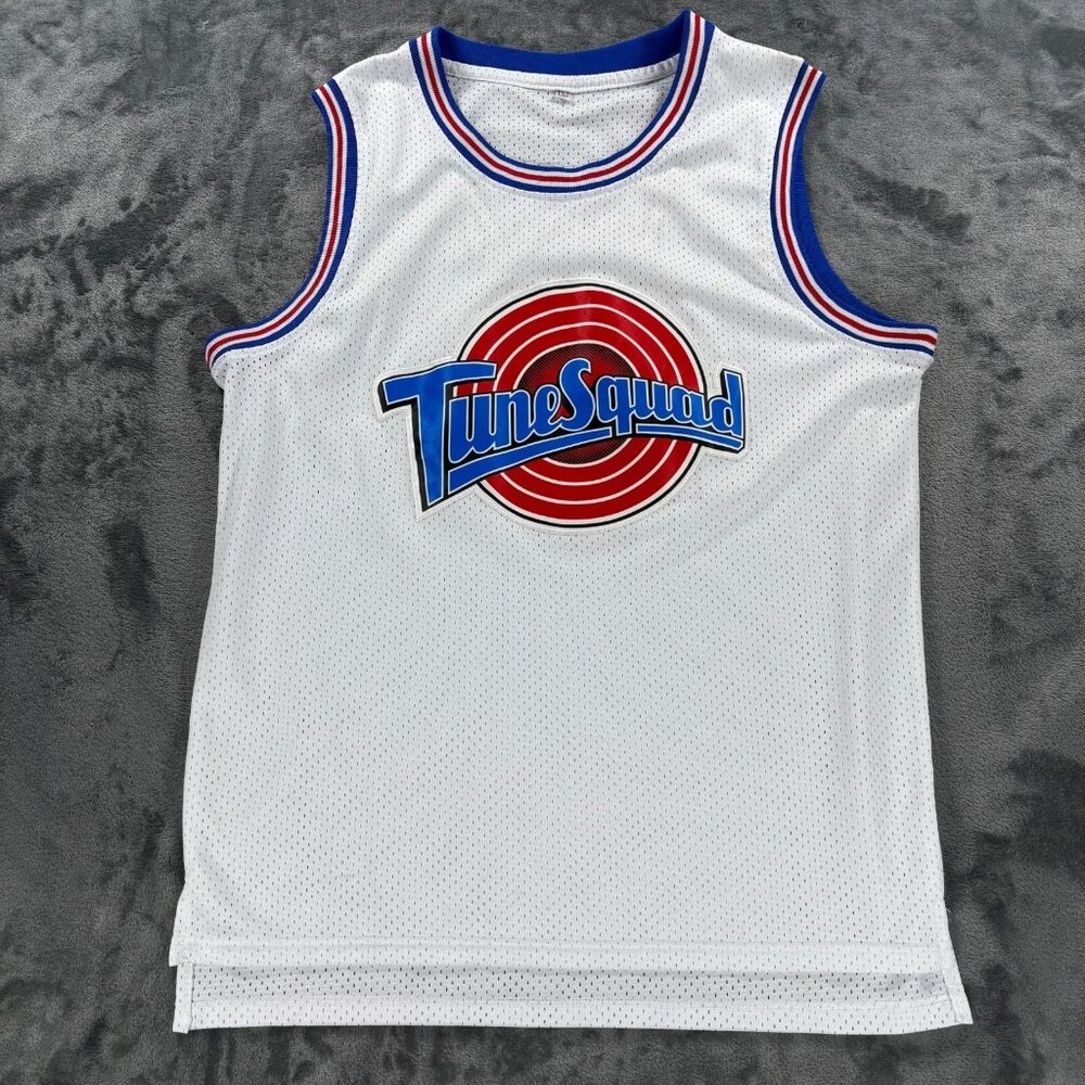 Space Jam Tune Squad Lola 10 Jersey Mens L White Movie Jordan Lebron Warner Film